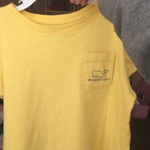 A yellow Vineyard Vines Tee